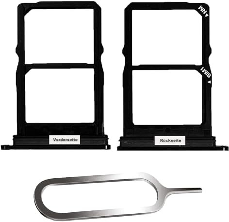 IS-TECK SIM-Kartenhalter Ersatz SIM-Tray Kompatibel mit Huawei P30 inklusive SIM-Nadel SIM-Kartensteckplatz (Schwarz)