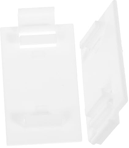 MUCKLILY Fenstervorhänge 2 Sätze Faltvorhanghalterung Halterung für Rollos Falten Gardinenstange Controller-Inhaber Vorhangzubehör Ersatzteile für Rollladenvorhänge Pflanze