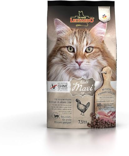Leonardo Trockenfutter für Katzen, verschiedene Geschmacksrichtungen, 7,5 kg, (Maxi)