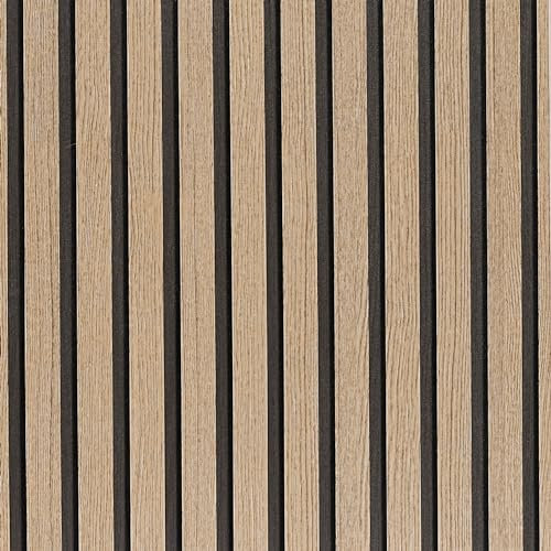 LOVADA Brown Wood Slat Peel and Stick Wallpaper - 17.5x200 Textured Faux Wood Self-Adhesive, Waterproof Removable Wall Panel for Bedroom, Kitchen, Accent Wall - Easy Install