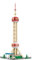 KeKeDuo Shanghai Oriental Pearl Tower Bausteine Bausatz, 998 Klemmbausteine Modular Chinesische Architektur Modellbausatz, Micro Bricks Konstruktionsspielzeug Nicht Kompatibel mit Großen Marken