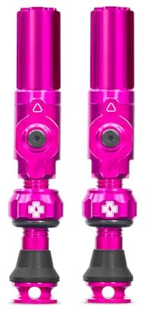 Muc-Off Big Bore Hybrid Tubeless Ventil, Pink 30 mm - Präzisionsgefertigte Staubschutzkappen mit Revolutionärer Airflow-Technologie - Fahrradventil Kappen für Tubeless MTB/Road/Gravel Bikes