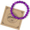 Bracelet Amethyste Pierre Naturelle - Cadeau Anniversaire pour Femme, Maitresse, Maman, Sœur, Amie