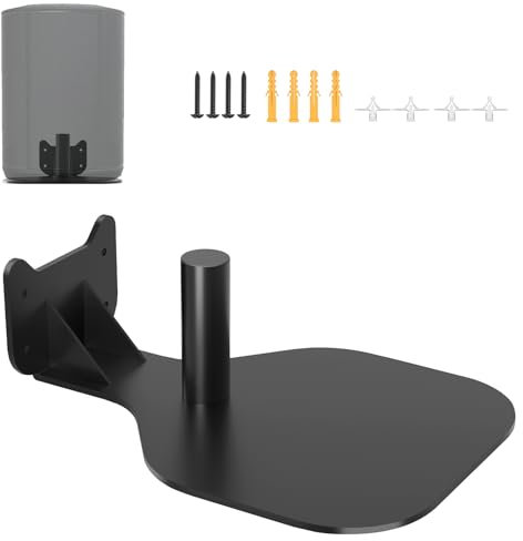 Maozhren Supporto da parete per altoparlanti Bose S1 Pro/S1 Pro+, staffa per montaggio a parete nascosta per altoparlanti Bose, nero