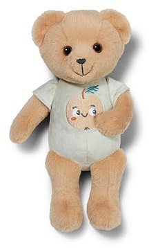 BABY born for Babies Teddy - Weicher 26 cm Plüschbär mit Stoffkörper - Waschbar bei 30 Grad - Hochwertiges Stofftier für Neugeborene, Braun