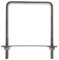 duoyif 2pcs Boulons En U Carré M8 100mm x 140mm U-Bolts, Diamètre intérieur 100 mm, U-Boulons En Acier Inox Avec écrou Et Plaque De Cadre, Boulon En U Pour Fixation De Planches Tuyaux (M8-100x140mm)