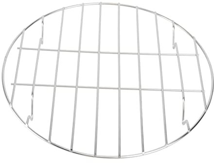 Garneck Grillrost Rund 25 cm Aus Edelstahl – Vielseitiges Kuchengitter Und Grillzubehör Für Mikrowelle - BBQ Und Backen – Ideal Für Fleisch - Gemüse Und Kekse