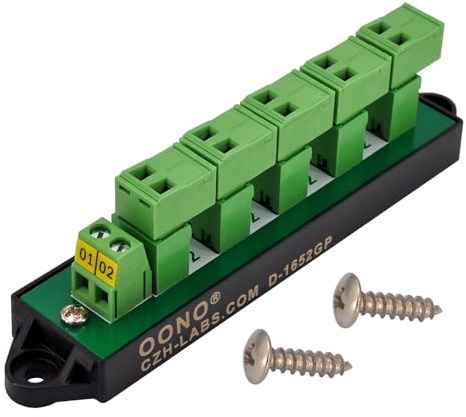 16Amp 300V 2x6 Position Pluggable Terminal Block Distribution Module. OONO D-1652GP