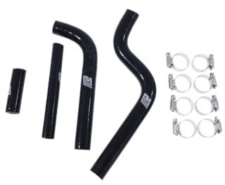 avdb-moto Kit Tuyaux/Durites de Radiateur compatible avec YAMAHA YZ 125 / YZ125 1996-2001 (Noir)