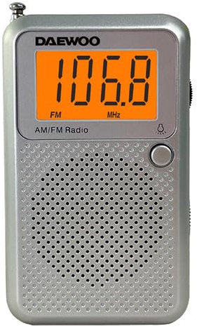 Daewoo DW1115 Radio Portátil Am/FM Gris Sintonizador Analógico Altavoz Integrado