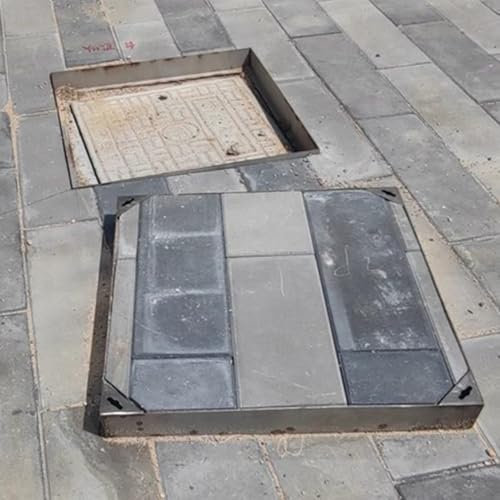Cubierta de drenaje invisible de acero inoxidable, tapa de lavabo resistente para entrada, pavimento y muelles