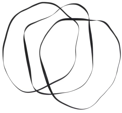 LABRIMP 3 Piezas Correa de Transmisión para Tocadiscos Caucho Flexible Elongación Compatible con Reproductores de Vinilo y Grabadoras