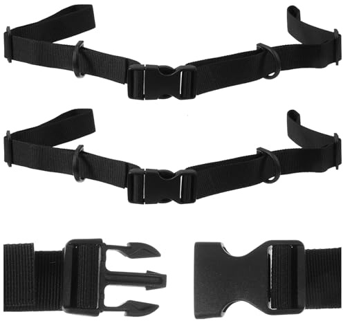 Nogeqi 2 Stück Schwarz Brustgurt Für Rucksack, Verstellbarer Brustgurt Rucksack Rucksackriemen Nylon Mit Schnellverschluss rutschfest Nachrüsten Schulrucksack Für Reise Kletter Joggen Wandern
