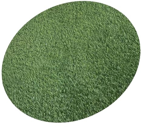 CORHAD Runde Kunststoff Kunstrasen Abdeckung 60cm, Grün für Außenbereich | Dekorative Gartenunterlage, Wetterfest für Schachtdeckel, Leicht und Vielseitig Einsetzbar, Hausdekoration