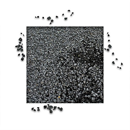 Kieskönig 25 kg Basaltsplitt Anthrazit Gartensplitt Ziersplitt Deko Marmor Dekoration Splitt Körnung 2/5 mm