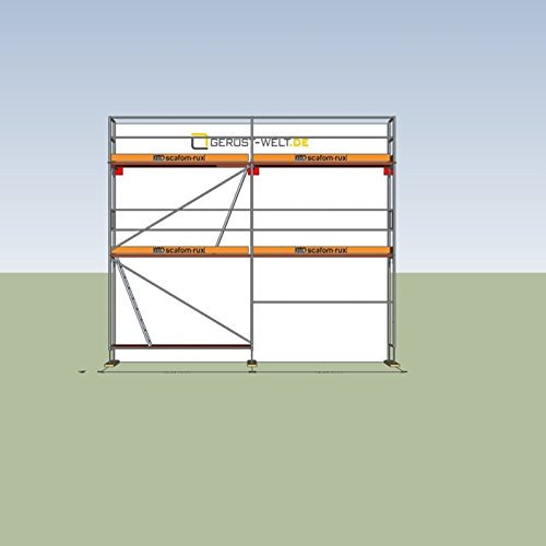 Fassadengerüst Paket 30,7 m² Rux Framescaff Feldlänge 3,07 m ca 4 m Standhöhe