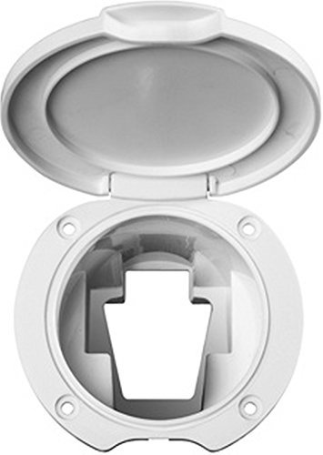 CAN SB Contenitore Universale Bianco Porta doccetta a Pulsante in plastica per Barche