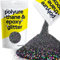 Hemway Polyurethane & Epoxy Glitter - Black Holographic | Fine Metallic Flake Sequins for Resin Crafts | Craft Supplies for Tumblers, Candles, Coasters, Glass & Floor Art Decoration | 500 g