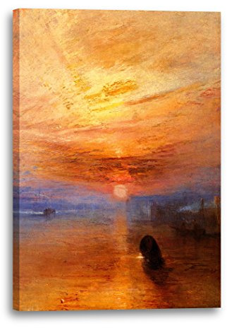 Printed Paintings Leinwand (40x60cm): William Turner - The Fighting Temeraire tugged to her Last
