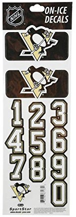 NHL Helmsticker Set Sportstar Team Pittsburgh Penguins