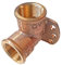 GEWINDE FITTING aus ROTGUSS (besser als Messing) > Wandscheibe/Deckenwinkel mit Dreieck-Flansch IG(Rp) x IG(Rp) 3471 > 1/2 bis 3/4 Zoll WUNSCHGRÖSSE einfach selbst wählen >>> 1/2 Zoll