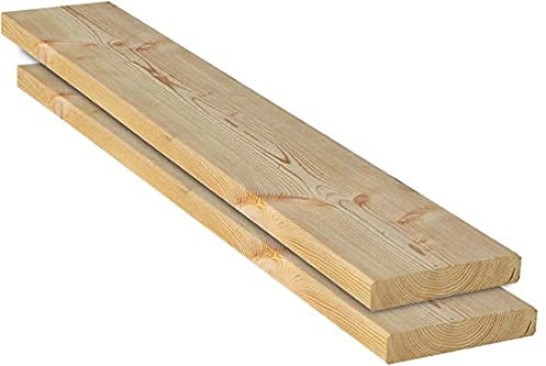 Gartenwelt Riegelsberger Glattkantbrett Lärche 27 x 142 mm Länge 20 cm Konstruktionsholz Terrassendielen Bretter 4-seitig glatt