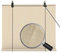 LSXIAO Sunshade Roller Blind Kit, Privacy Screen, Polyethylene Ventilation Blockade Rate 85% Punch-free Installation for Balconies, Office, Porch, outside the Window