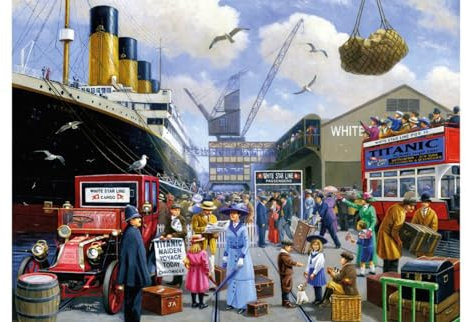 Kevin Walsh K33015 Nostalgia Titanic Maiden Voyage 1000 Piece Jigsaw Puzzle