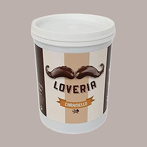 1,2 kg LOVERIA LEAGEL Streichcreme zum Variieren Dekorieren Füllung Cremino-Eiscreme und handwerkliches Gebäck (Karamellgeschmack)