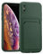 Verco Coque Silicone Compatible avec iPhone X, iPhone XS Protection Antichoc avec Porte-Cartes Case en Silicone Premium pour iPhone X/XS Étui, Vert