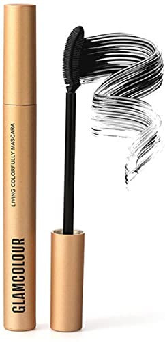 1/4Pcs Magic Color Skinny Mascara, Wasserdicht Gesunde Längen Mascara Bunte Dick Curling Skinny Mascara (Lockig, Schwarz)