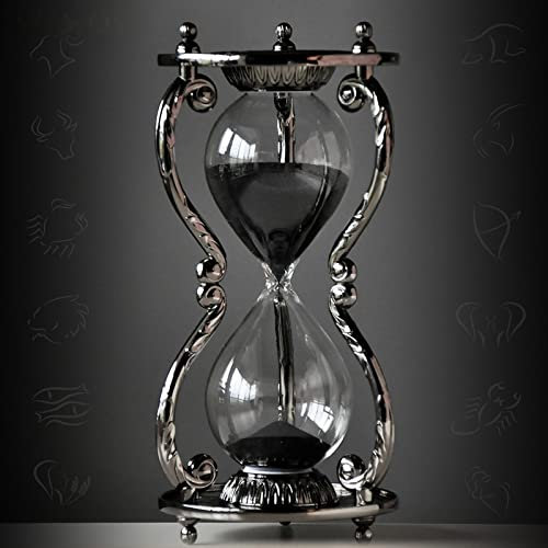 12 Constellation Antike Dekorative Sanduhr - Metall Sanduhr 30 Minuten Timer, Einzigartige Vintage Sandglas Sanduhr Basteln Sanduhr Für Büro Schreibtisch Home Decor Geburtstagsgeschenk, Skorpion, 3