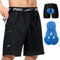 NICEWIN 2 in 1 MTB Kurze Fahrradhose Herren mit Abnehmbarer gepolstert Radlerhose, Schnelltrocknen Mountainbike Shorts mit 4D Sitzpolster Radunterhose, Atmungsaktiv Radhose mit 4 Taschen