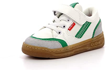 Kickers Kouic Sneaker, WeiÃŸ Grau Grün, 34 EU