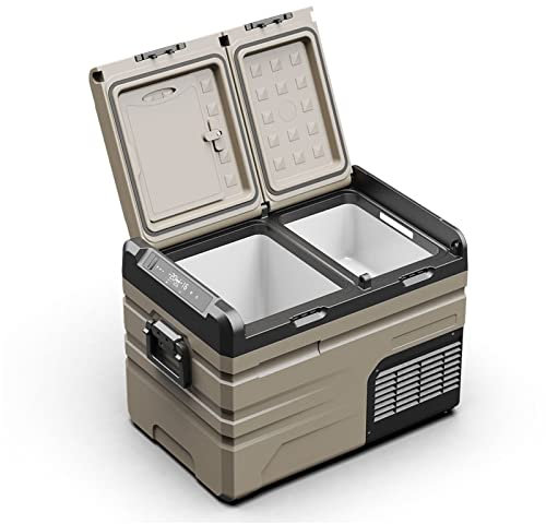 Car Refrigerator, Portable Compressor Cooler Box, Mini Freezer (-4℉~68℉) with App Control Car Compressor Fridge Cooler 12v/24v Dc and 110-240v Ac for Campervan Rv Boat Travel,add nothing,35L