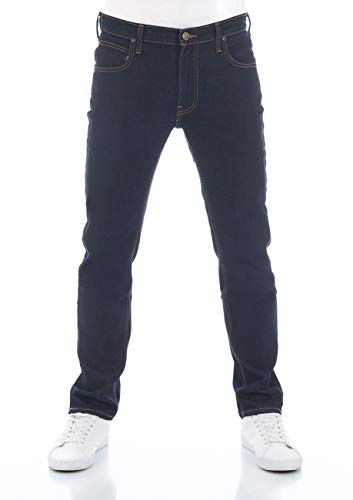 Lee Jeans Herren Stretch Regular Fit Daren Zip Fly Straight Fit Jeanshose Hose Denim, Farbe: Rinse Blue, Größe: 34W / 36L