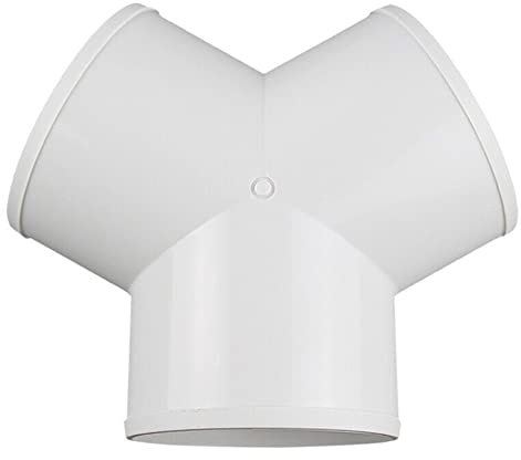 ZYNCUE Raccord de tube rigide en Y de 10,2 cm - 100 mm - Pour conduit de ventilation - Pour extracteur d'air