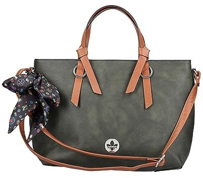 Rieker Damen H1507 Shopper, Grün