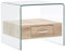 BADJAS Couchtisch mit Schublade 50x50x45 cm Wohnzimmer Couchtisch Kaffeetisch Living Beistelltisch