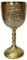 Morcomart Kelch, Messing, bestickt, handgefertigt, Vintage-Stil, Weinkelch, Gothic-Design, viktorianisches Glas, 1 Stück