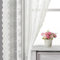Kotile Elfenbein-Spitzenvorhänge, 137 cm Länge, 2 Paneele-Set, rustikale Ranken-Blumenspitzenvorhänge für Küchenfenster, Stangentasche, Sichtschutz, Spitze, 1 Paar, Elfenbein/Creme