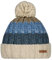 Barts Strickmütze Wilhelm gestreifte Männermütze mit Bommel 0856 Wheat 10