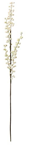 Belupai Tallo de Bayas Blancas de Navidad de 29.5 Pulgadas, Selección de Bayas de Espuma Blanca Artificial, Rama de Bayas de Acebo Falsas, Selección de Bayas de Imitación para Bricolaje,(Blanco)