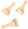 3 Stück Massageroller Holz mit Griff Faszienrolle Holz Triggerpunkt Maderotherapie set Anti Cellulite Massage Roller für Nacken Schulter Beine Füße Gesicht Rücken
