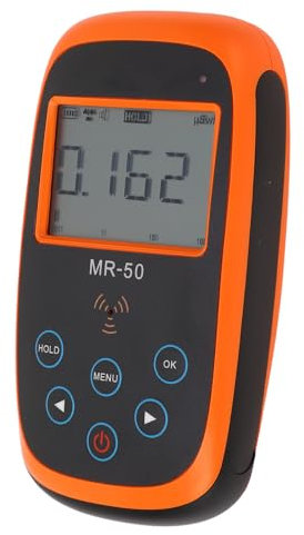 Fyearfly Messgerät Für Nukleare Strahlung, 0,001–100 MR/h, 0,01–1000 μSv/h, 0–300000 CPM, 0–5000 CPS, Geigerzähler-Strahlungsdosimeter, Für Customs Medical