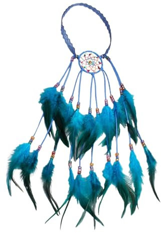 Damen Fasching Boho Pfauenfedern Hippie Stirnband, Pfau Kostüm Damen, Karneval Kostüm, Pfauenfeder Haarschmuck Festival Haarschmuck