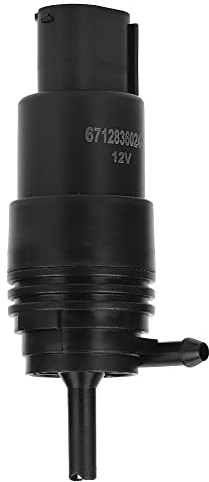 TKSE Windschutzscheiben-Waschpumpe, 67128360244 ABS Windschutzscheibenreinigungs Waschwasserpumpe Schwarz Passend Für E30 E34 E36 E38 E39 61661380066