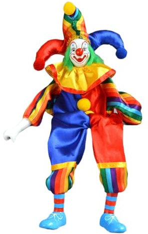 EHJRE Puppe, Kunsthandwerk, Mitbringsel, Bemaltes Gesicht, Porzellan Clown Puppe