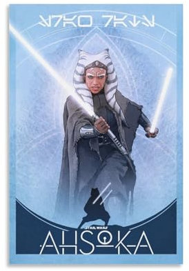 Ahsoka Tano-Poster, Wandkunst-Poster, Geschenk für Freunde, Schlafzimmer, Wohnzimmer, Dekoration, modernes ästhetisches Poster, dekorative Malerei, Leinwand, Wandposter und Kunstdruck, moderne
