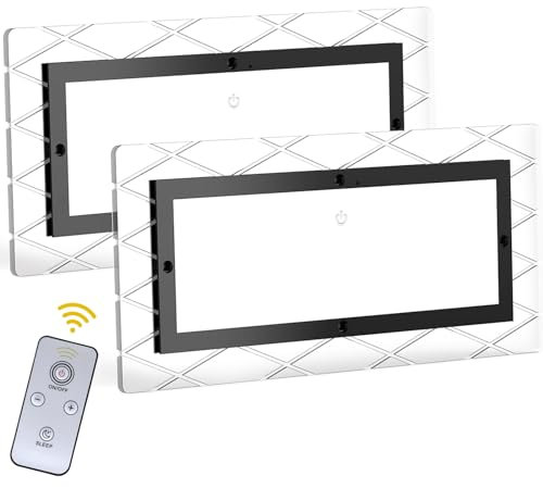 Kriogor 2PCS 12v Luces Interiores Led, 13W 1800LM 12V Lámparas LED, 111 LED Luces Caravana Interior, Luz LED 12v Camper Luces LED Caravana Interior para Van RV Motorhome Furgoneta